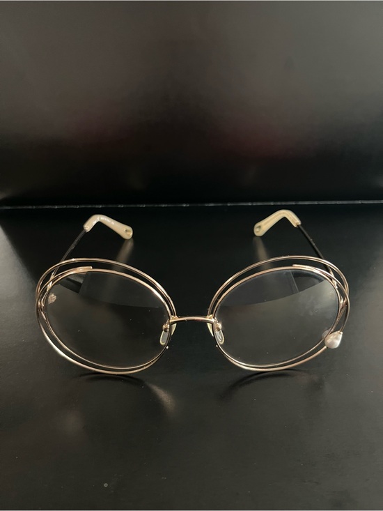 Chloé Carlina Pearl Rose Gold Round Sunglasses, One Size main image 8